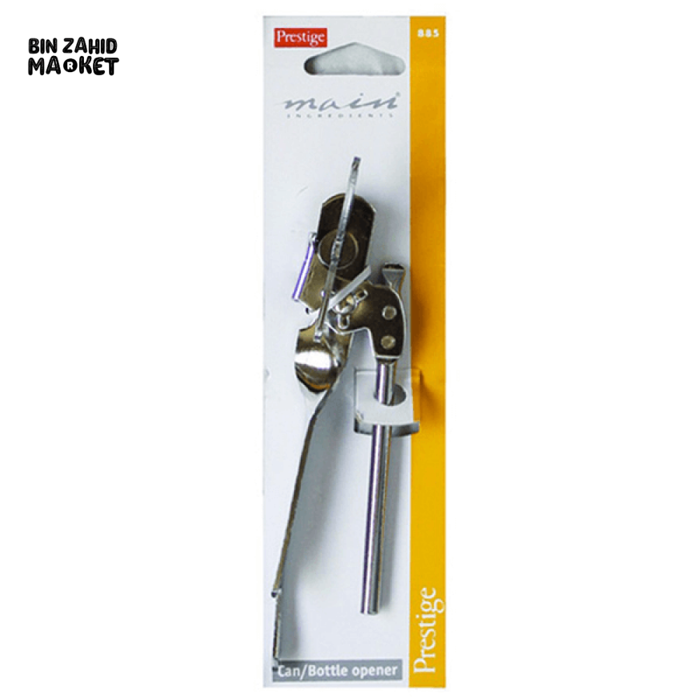 PRESTIGE TIN CUTTER – STAINLESS STEEL CAN OPENER WITH COMFORT GRIP HANDLE