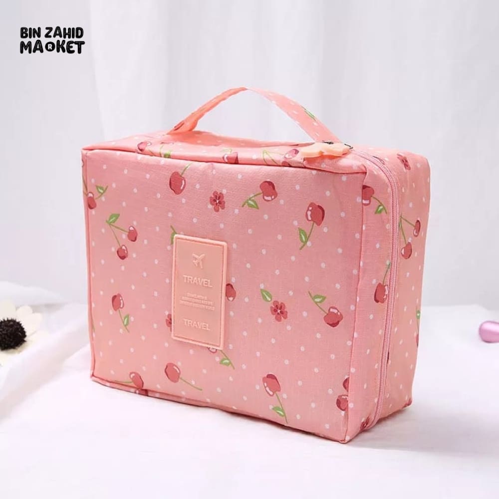 PRINTED TRAVEL COSMETIC POUCH