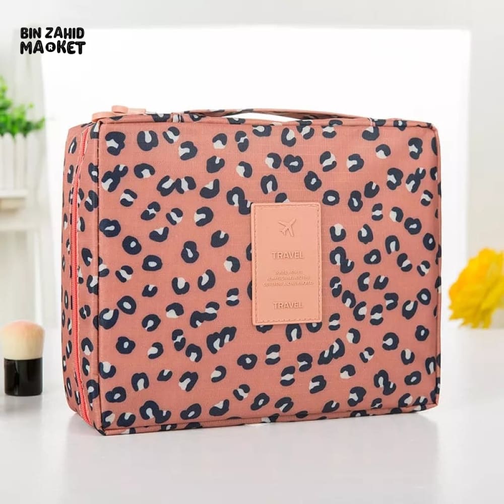 PRINTED TRAVEL COSMETIC POUCH