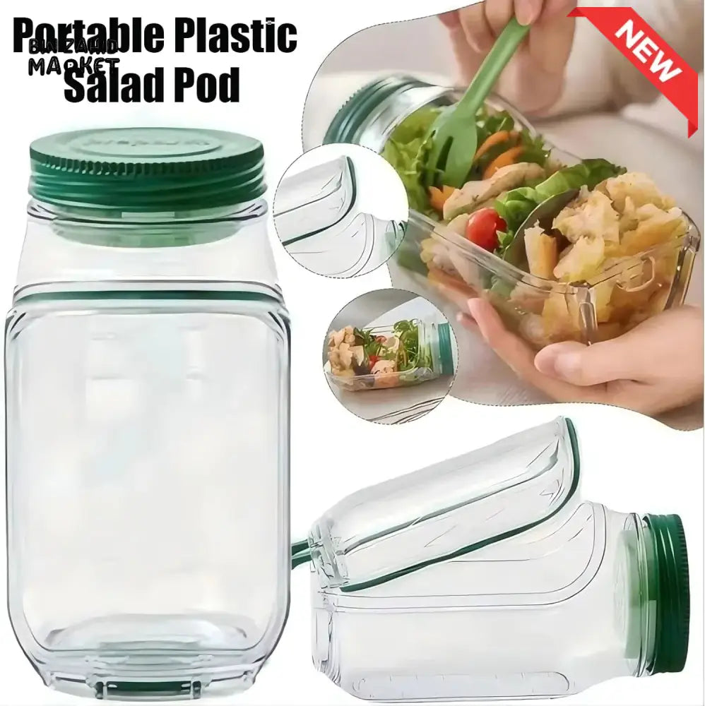 PROLUX PORTABLE ACRYLIC SALAD POD CONTAINER JAR