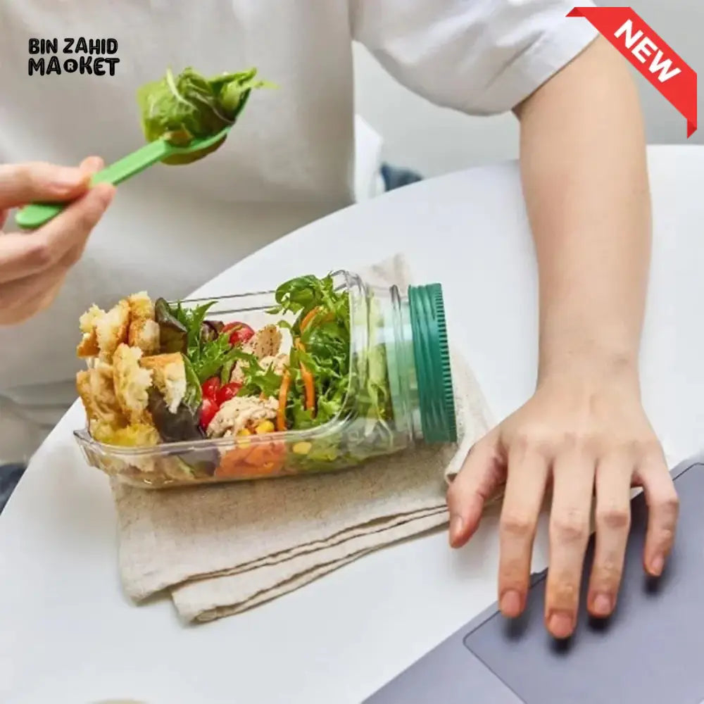 PROLUX PORTABLE ACRYLIC SALAD POD CONTAINER JAR