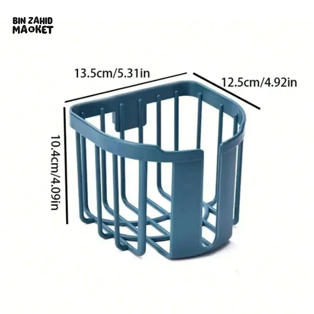 PUNCH-FREE TOILET PAPER SHELF WALL-MOUNTED TISSUE ROLL HOLDER