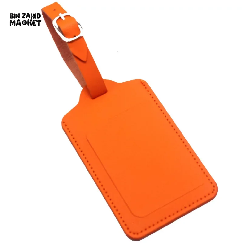 QUALITY LEATHER LUGGAGE TAG TRAVEL ACCESSORIES SUITCASE ID NAME HOLDER PORTABLE BAGGAGE TAG