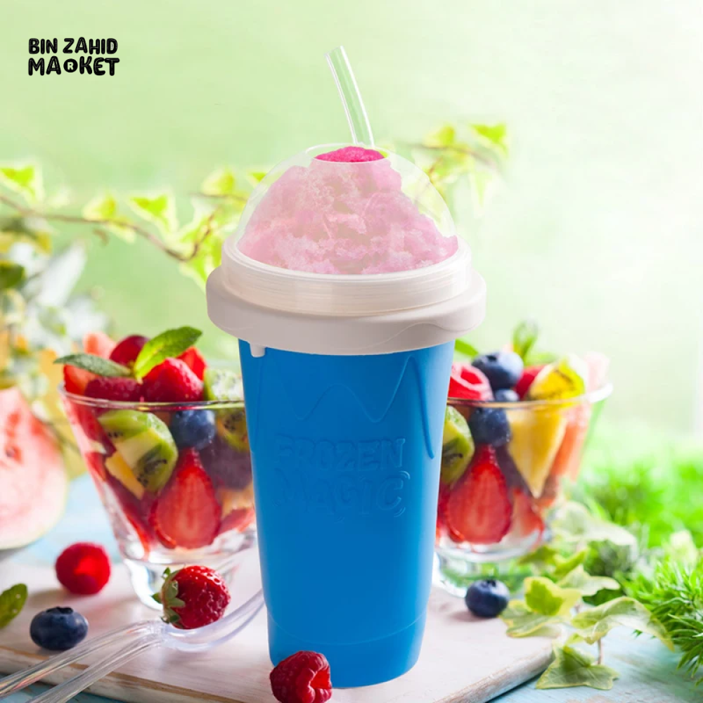 QUICK-FREEZE SLUSHY MAKER CUP LARGE CAPACITY FOR SMOOTHIES JUICE & ICE CREAM SUMMER KITCHEN TOOL