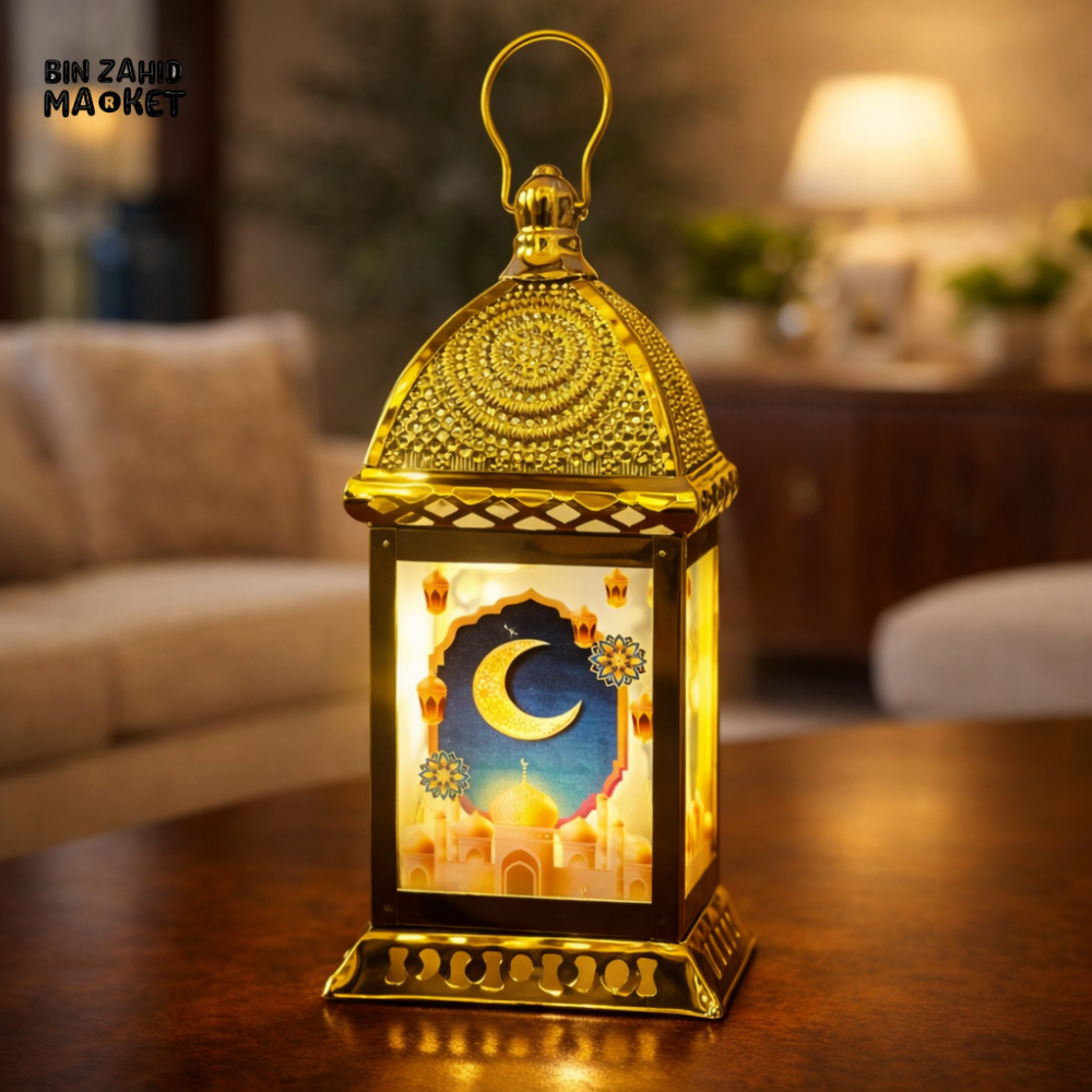 RAMADAN ARABIC THEME DECORATIVE LED CELL WITH HALAL HUMMING NASHEED LANTERNS