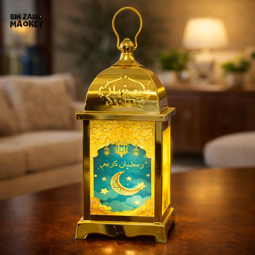 RAMADAN ARABIC THEME DECORATIVE LED CELL WITH HALAL HUMMING NASHEED LANTERNS
