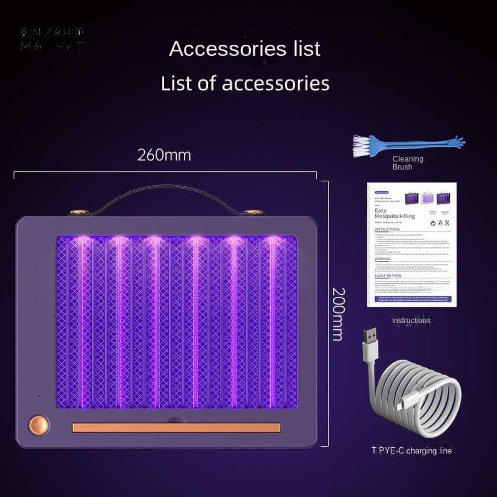 RECHARGEABLE ELECTRIC MOSQUITO KILLER LAMP WITH UV LIGHT