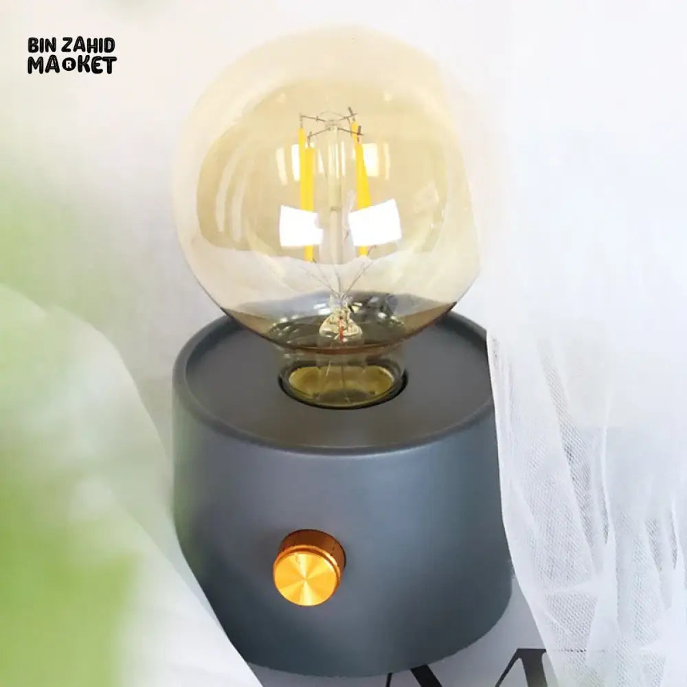 RETRO BULB SHAPE LED NIGHT LIGHT – BATTERY OPERATED DESKTOP LAMP