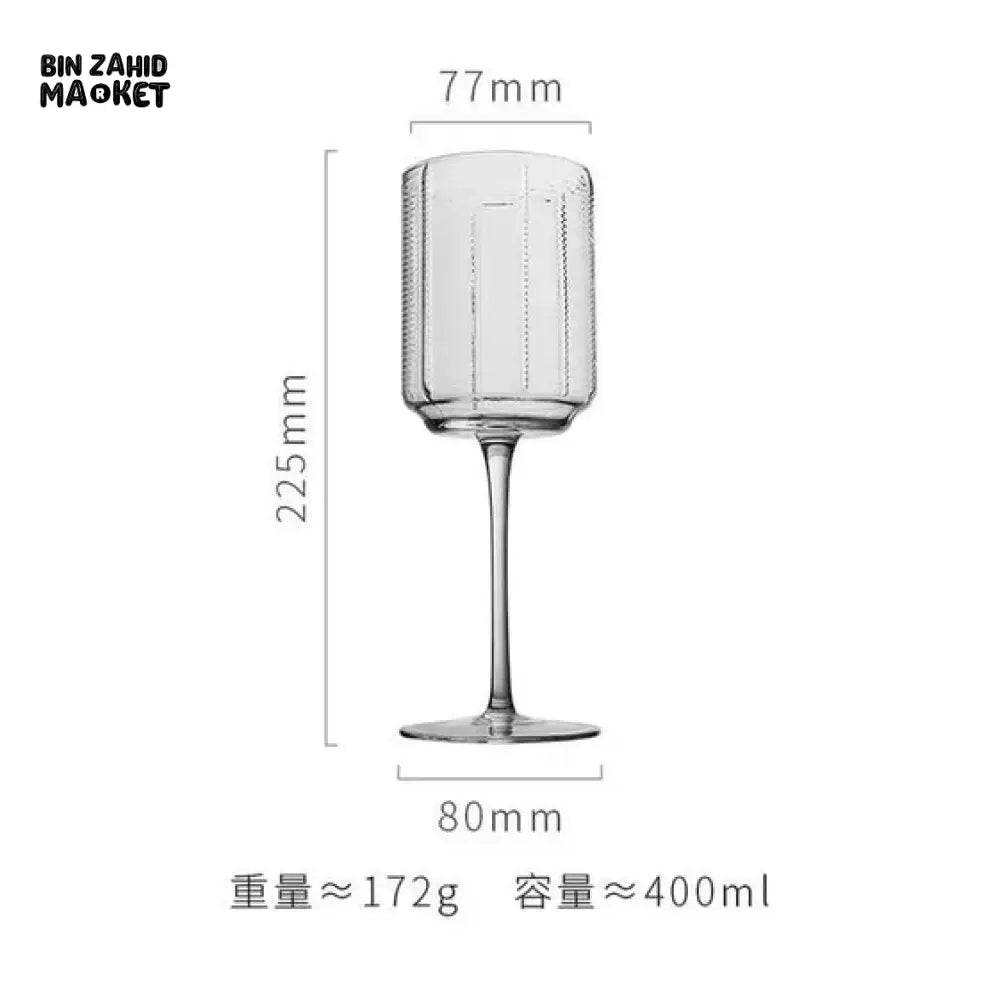 RETRO ELEGANCE – STRIPED CHAMPAGNE GLASS SET OF 6