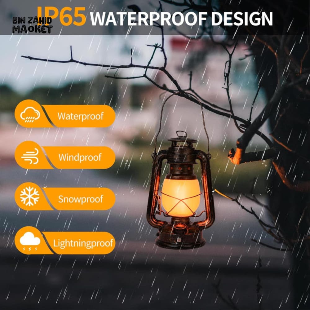 RETRO PORTABLE LED LANTERN – RECHARGEABLE CAMPING & DECORATIVE LIGHT
