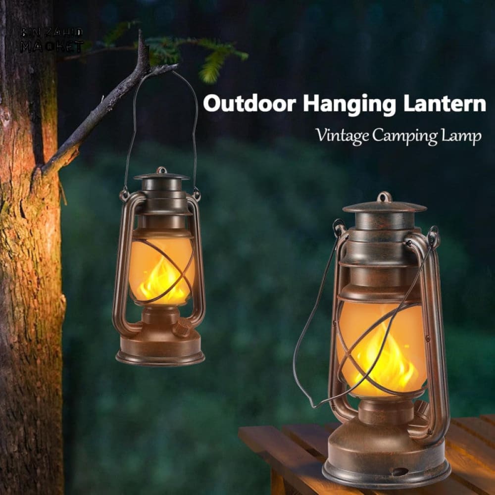 RETRO PORTABLE LED LANTERN – RECHARGEABLE CAMPING & DECORATIVE LIGHT