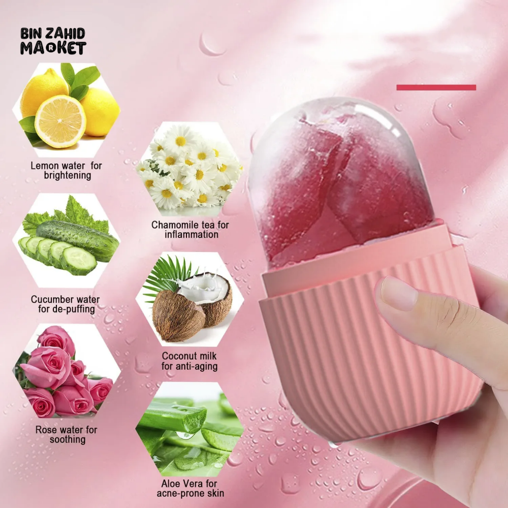 REUSABLE SILICONE ICE MOLD FOR FACE – PUFFINESS RELIEF & GLOWING SKIN TOOL