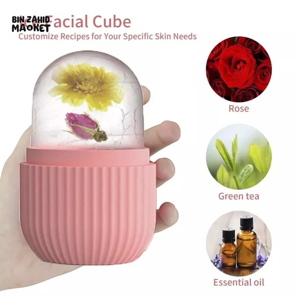 REUSABLE SILICONE ICE MOLD FOR FACE – PUFFINESS RELIEF & GLOWING SKIN TOOL