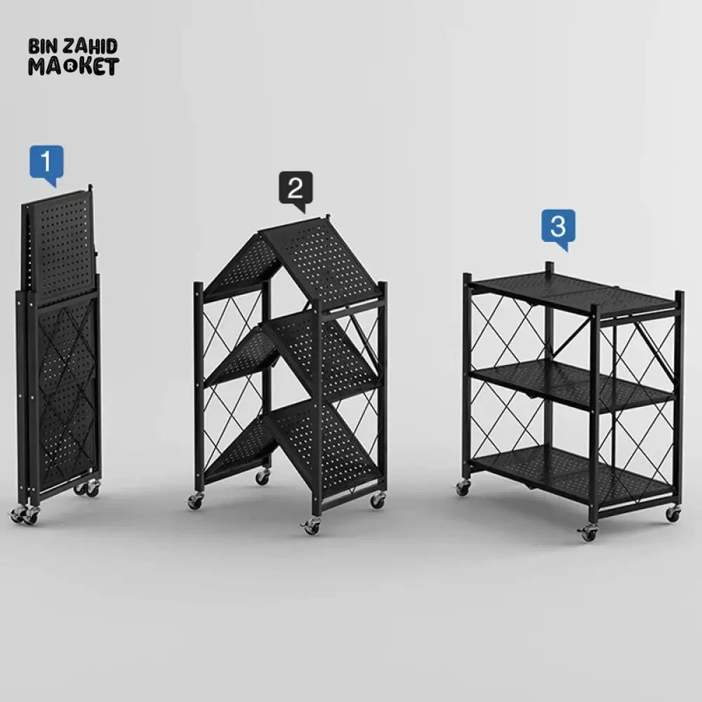 FOLDABLE KITCHEN TROLLEY