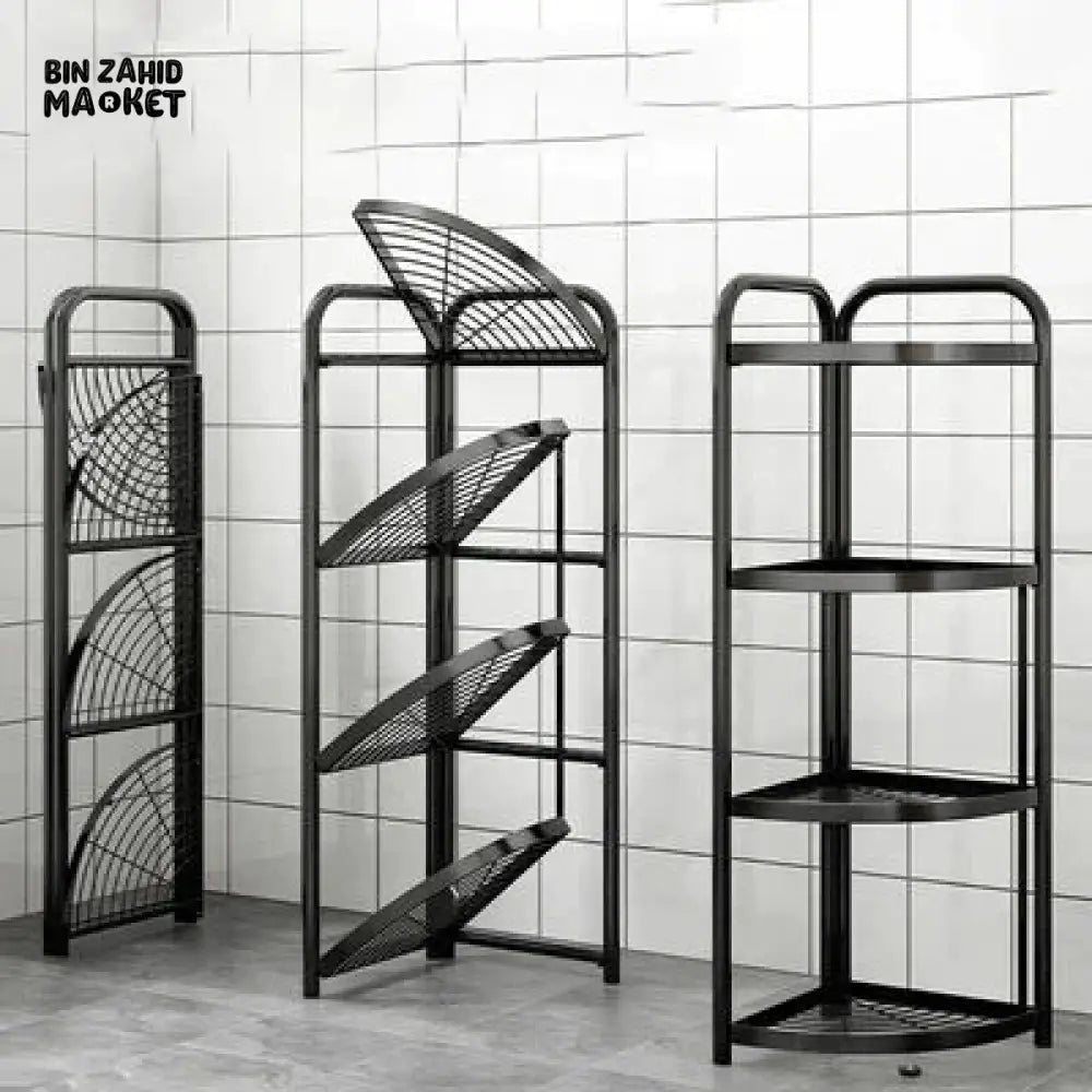 FOLDABLE CORNER SHELF WITH TRIPOD BASE