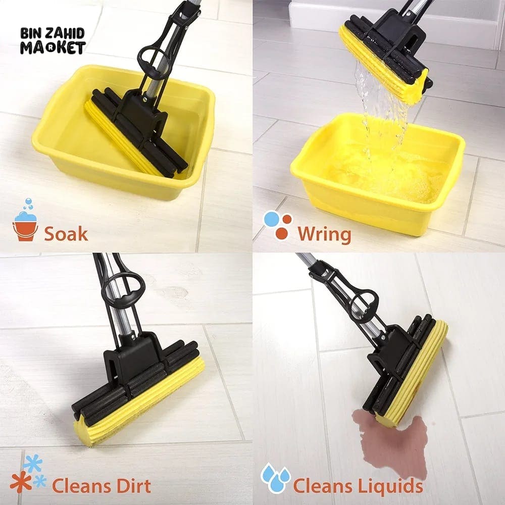 ROLLER SPONGE CLEANING MOP