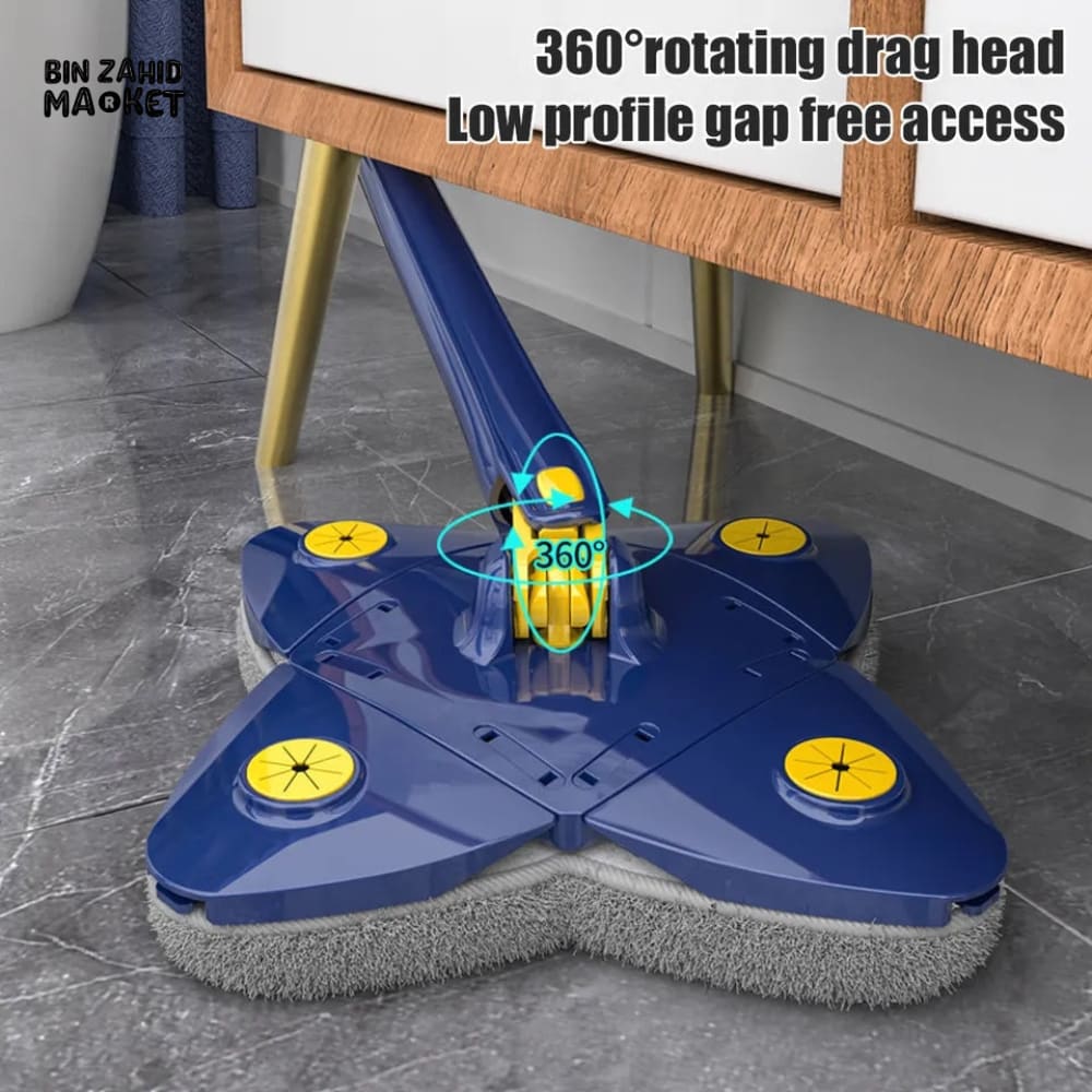 ROTATING 4X LEAVES TWISTER CLEANING MOP