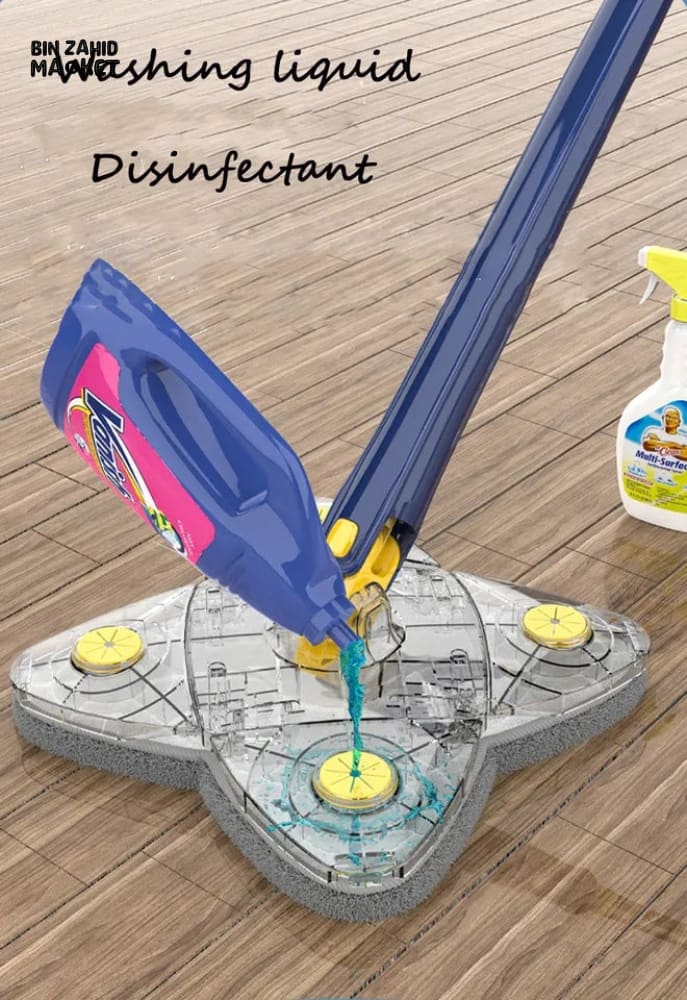 ROTATING 4X LEAVES TWISTER CLEANING MOP