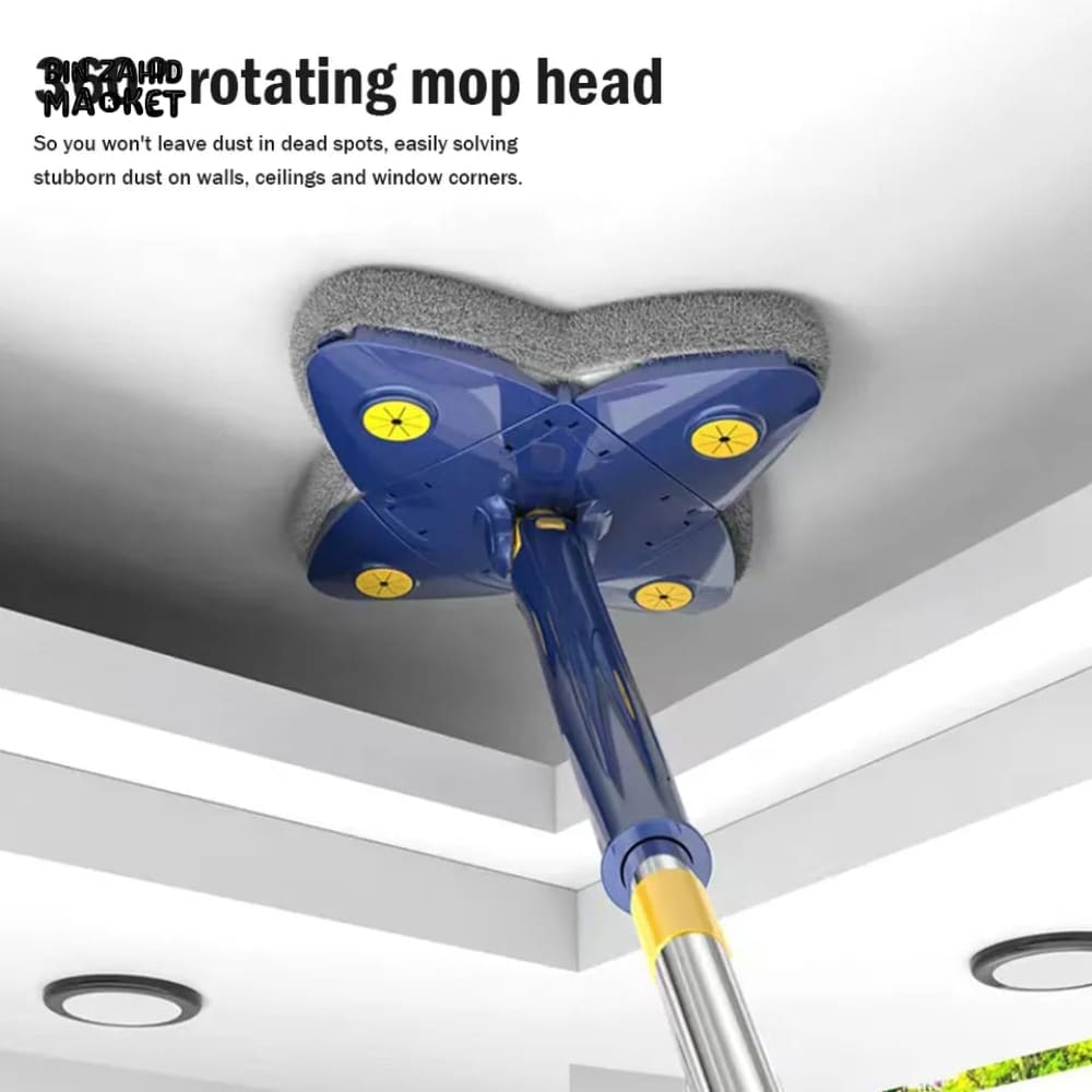 ROTATING 4X LEAVES TWISTER CLEANING MOP