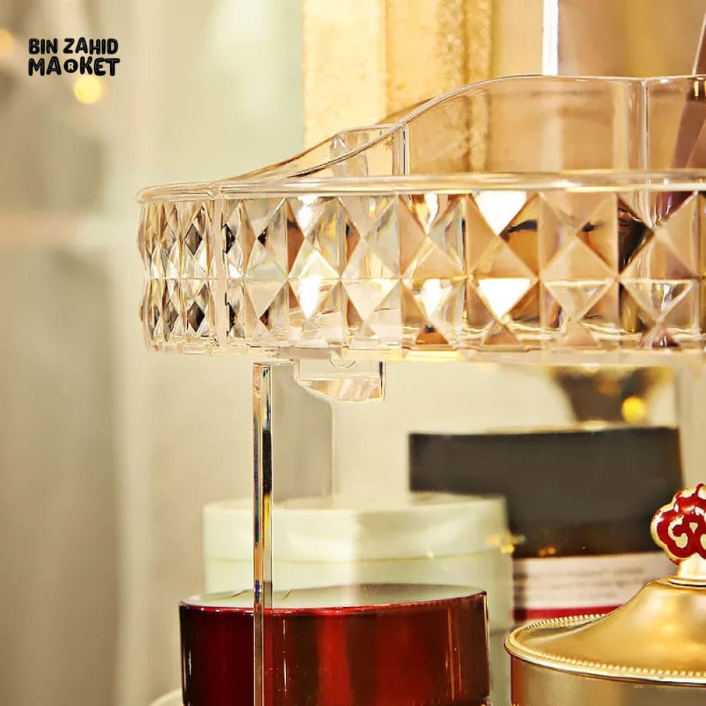 ROTATING COSMETIC ORGANIZER - TRANSPARENT