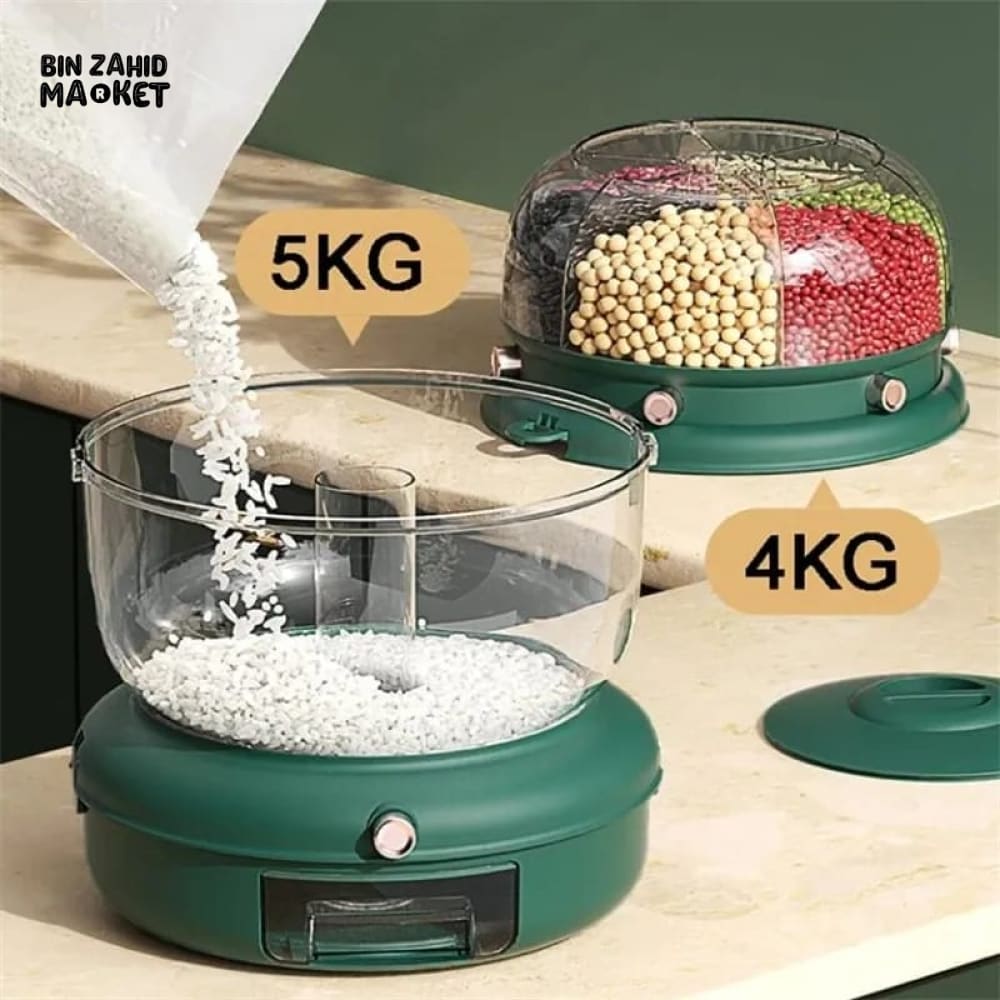 ROTATING DUAL PORTIONS 9KG CEREAL DISPENSER
