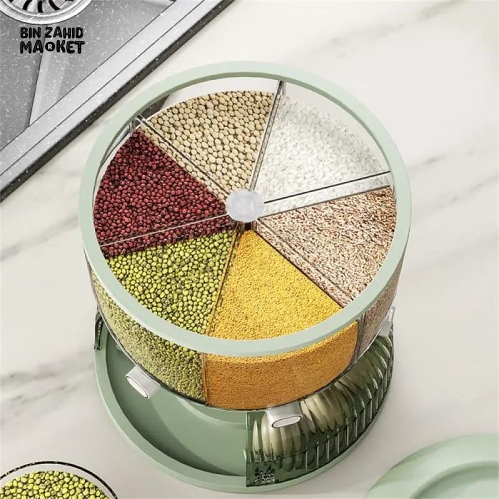 ROTATING GRAIN DISPENSER WITH EGG STORAGE TRAY