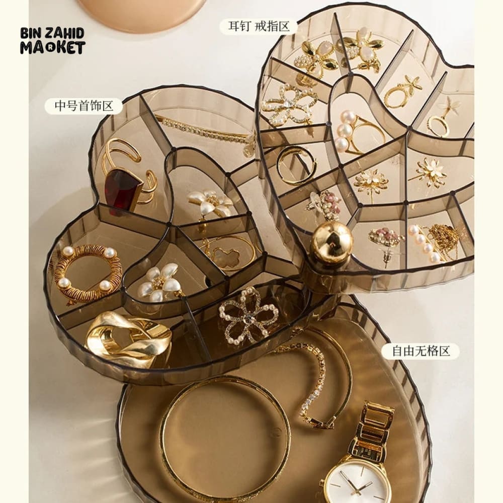 ROTATING HEART JEWELRY ORGANIZER