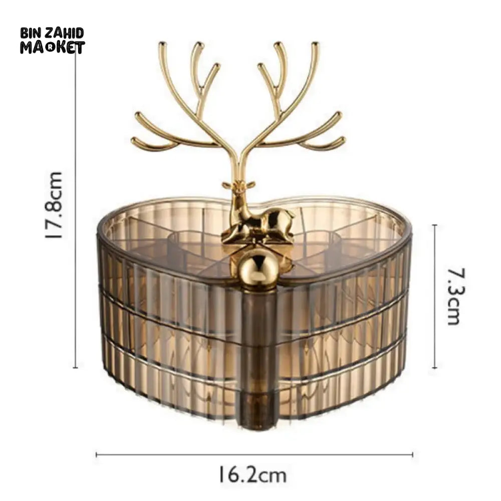 ROTATING HEART JEWELRY ORGANIZER