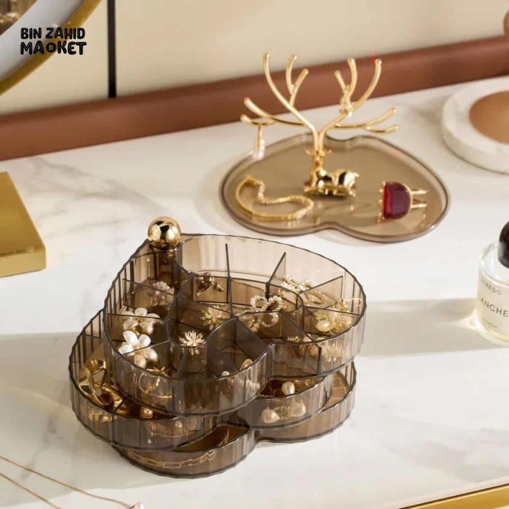 ROTATING HEART JEWELRY ORGANIZER