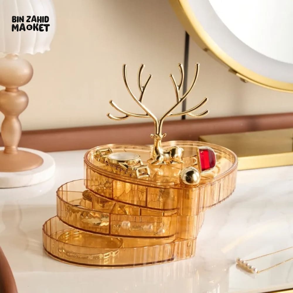 ROTATING HEART JEWELRY ORGANIZER