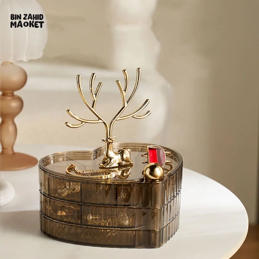 ROTATING HEART JEWELRY ORGANIZER
