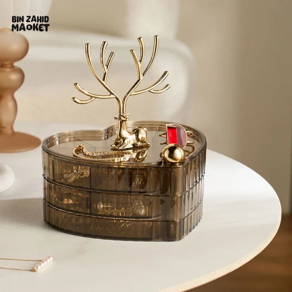ROTATING HEART JEWELRY ORGANIZER