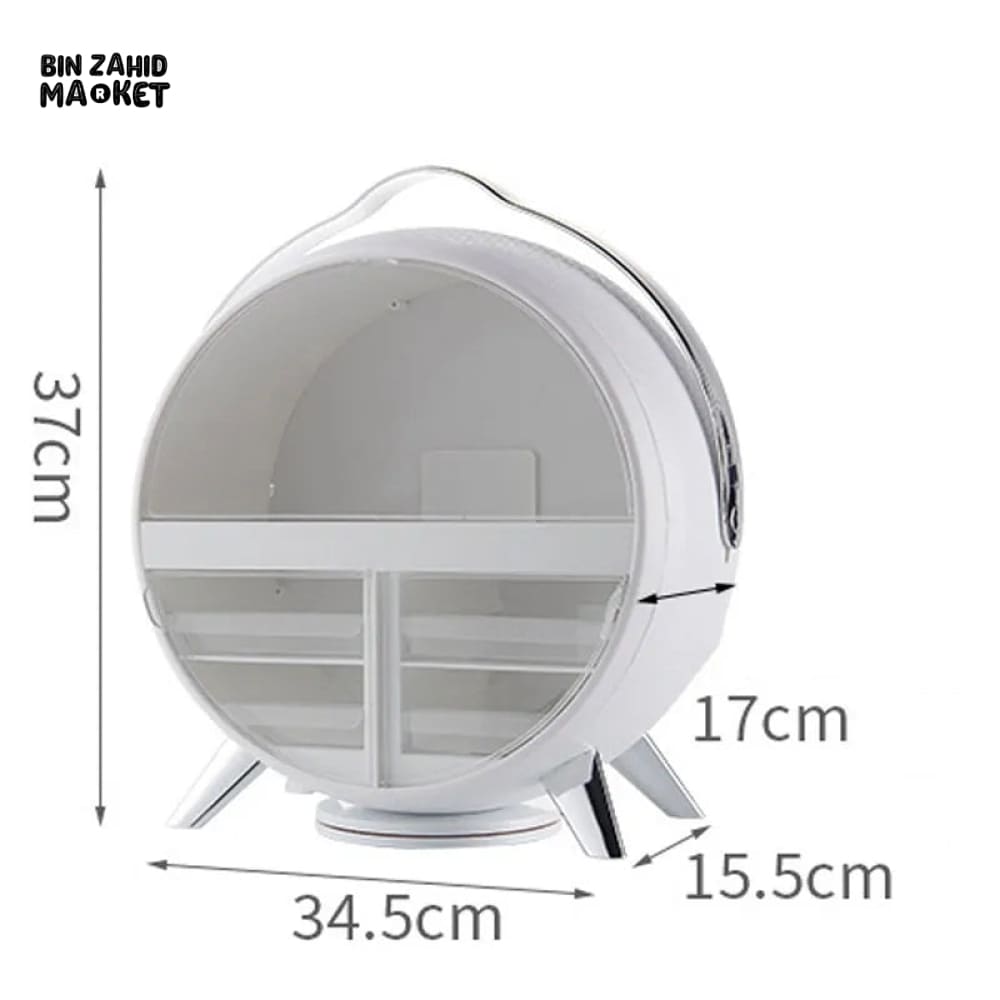 ROTATING LED BEAUTY ORGANIZER BOX