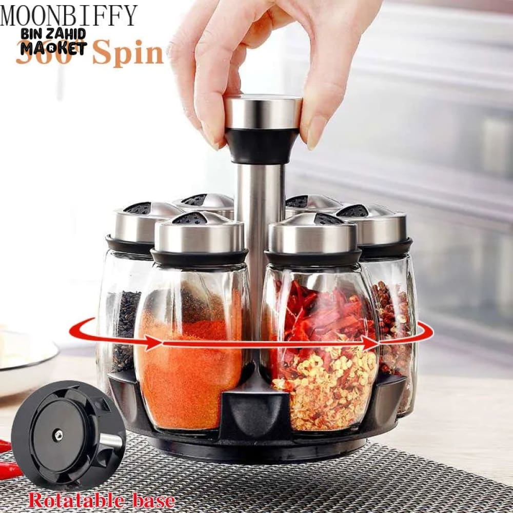 ROTATING SPICES JAR SET
