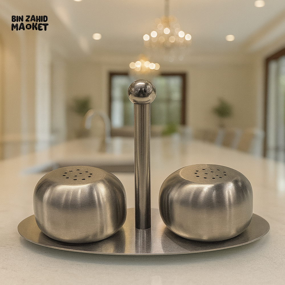 SALT & PEPPER SHAKER SET - SILVER B7555S(B6328S)