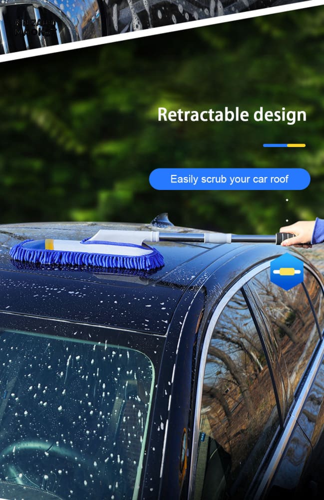 SEAMETAL TELESCOPIC CAR WASH MOP – LONG HANDLE MICROFIBER BRUSH & TOWEL SET