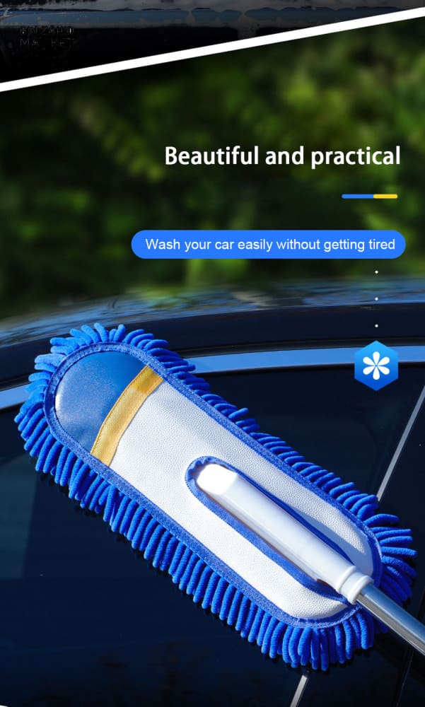 SEAMETAL TELESCOPIC CAR WASH MOP – LONG HANDLE MICROFIBER BRUSH & TOWEL SET