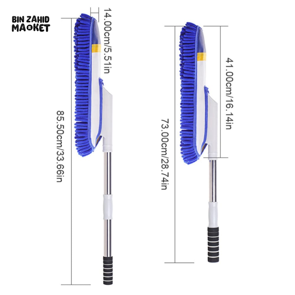 SEAMETAL TELESCOPIC CAR WASH MOP – LONG HANDLE MICROFIBER BRUSH & TOWEL SET