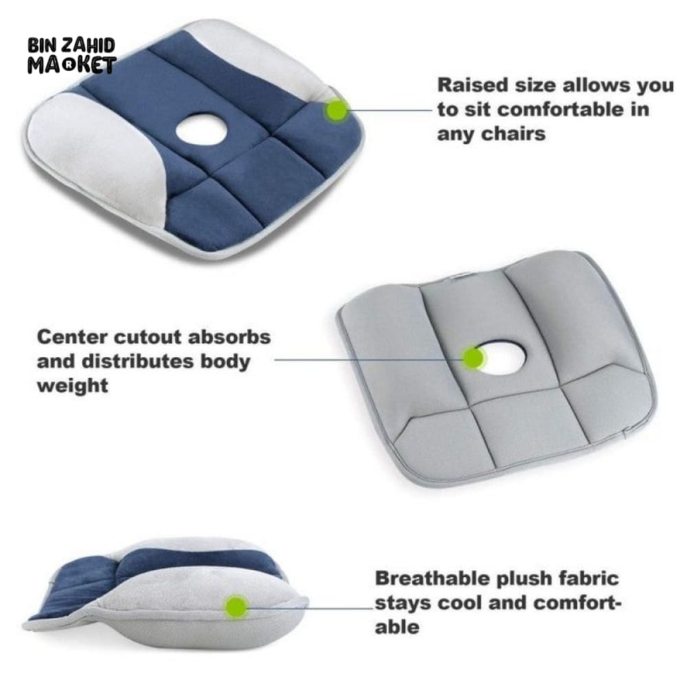 SEAT CUSHION POSTURE SUPPORT AVOIDS PAIN COMFORTABLE CHAIR CUSHION