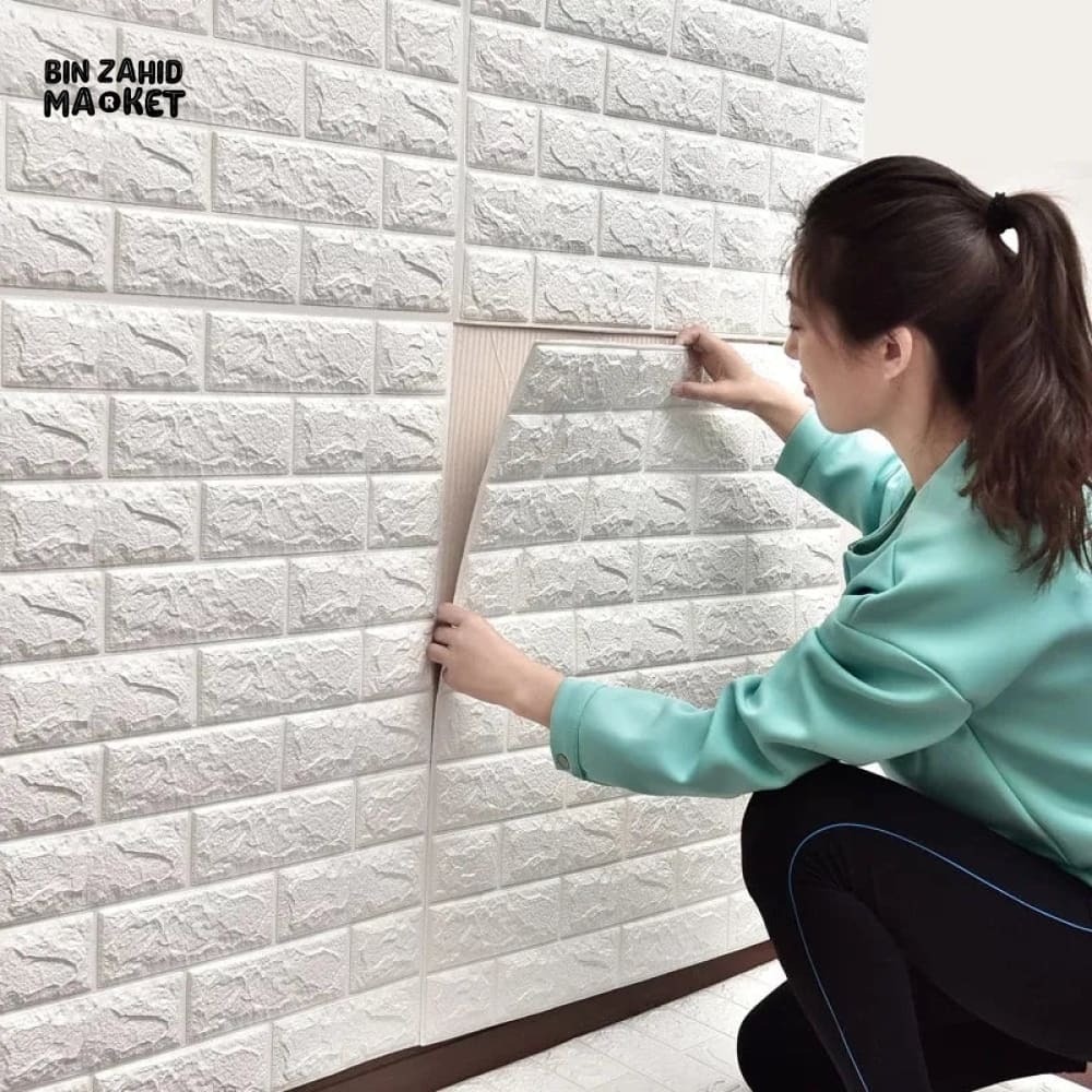 SELF ADHESIVE 3D BRICK WALL SHEET