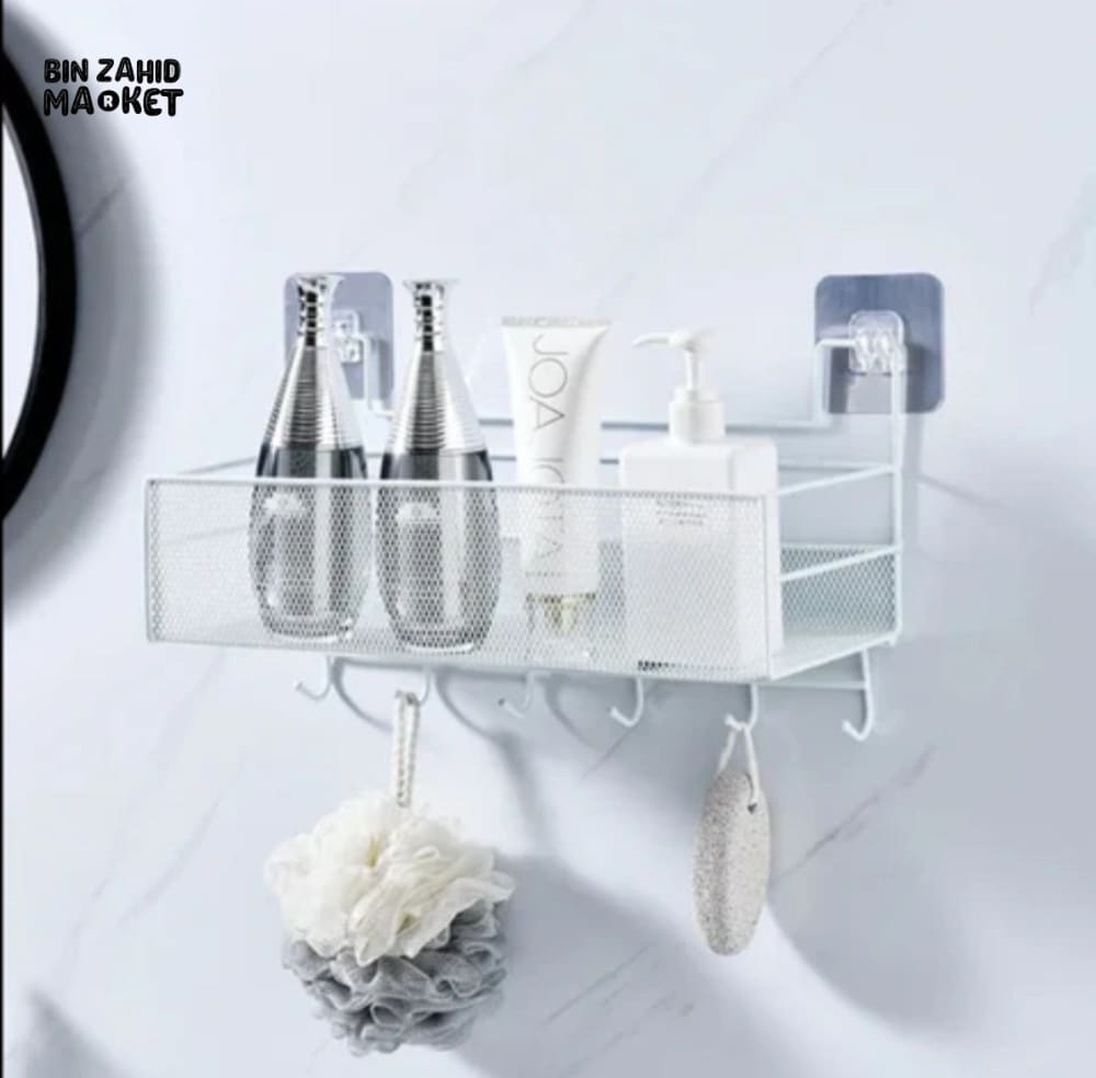 SELF ADHESIVE IRON SHELF WITH HOOK