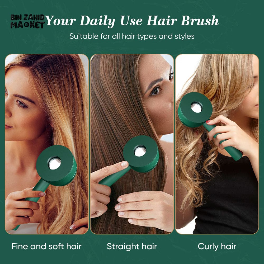 SELF-CLEANING DETANGLING HAIR BRUSH – MASSAGE AIR CUSHION WATERPROOF FOR WOMEN