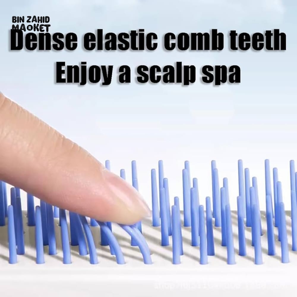 SELF-CLEANING HAIR BRUSH ANTI-STATIC DETANGLING & MASSAGE COMB FOR WOMEN