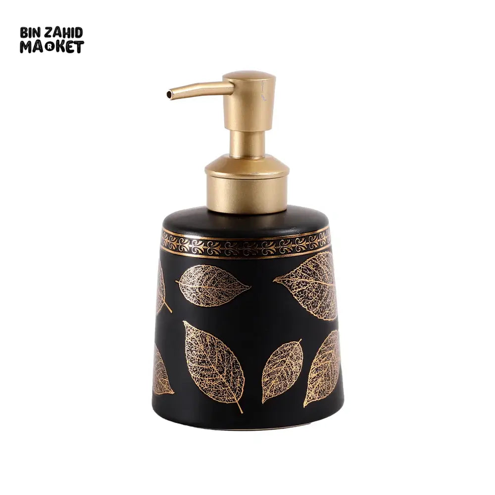 SERENITY CERAMIC SOAP & LOTION DISPENSER ELEGANT BATHROOM COUNTERTOP ACCESSORY