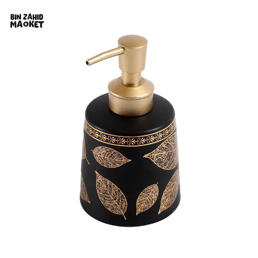 SERENITY CERAMIC SOAP & LOTION DISPENSER ELEGANT BATHROOM COUNTERTOP ACCESSORY