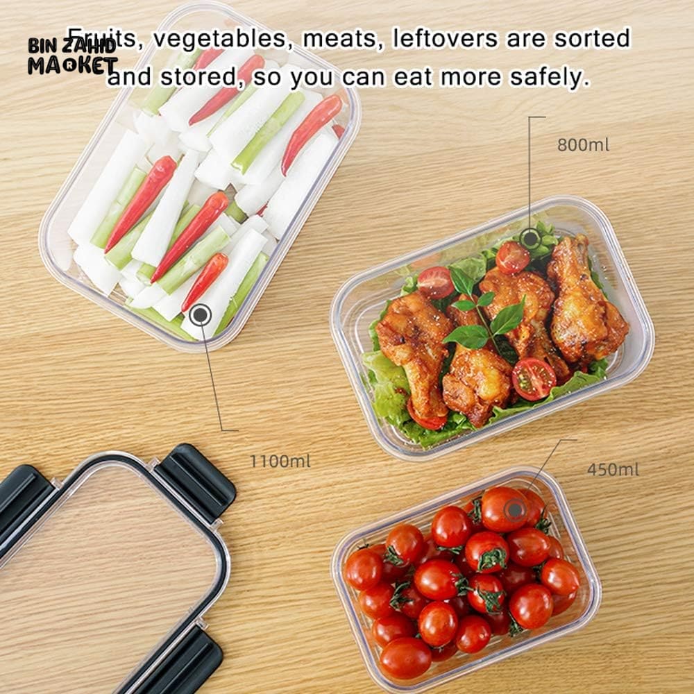 SET OF 3 ACRYLIC FOOD CONTAINER BOXES