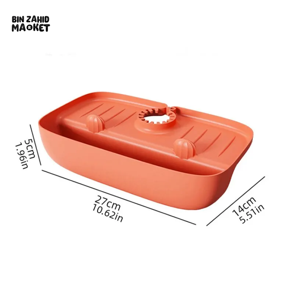 SILICONE SINK DRAIN RACK – FAUCET SPLASH-PROOF PAD & STORAGE ORGANIZER