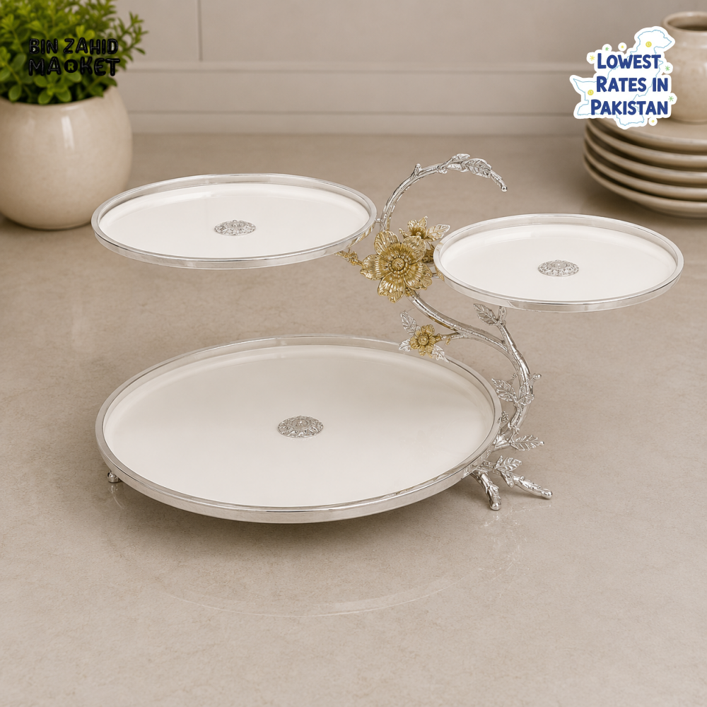 SILVERLUXA 3-TIER SERVING STAND