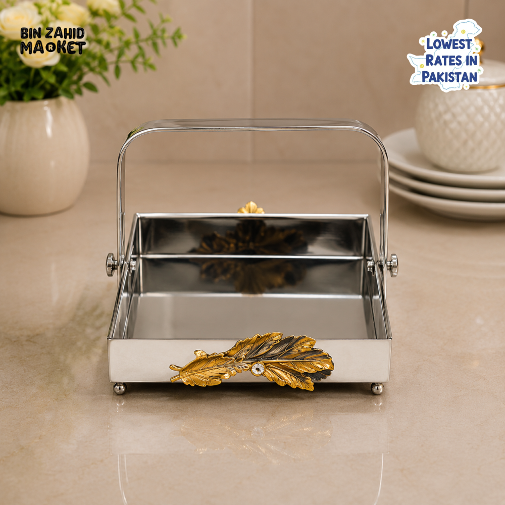 SILVERLUXA NAPKIN HOLDER WITH HANDLE