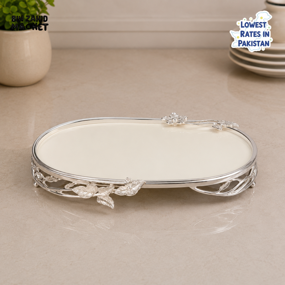 SILVERLUXA OVAL SERVING TRAY